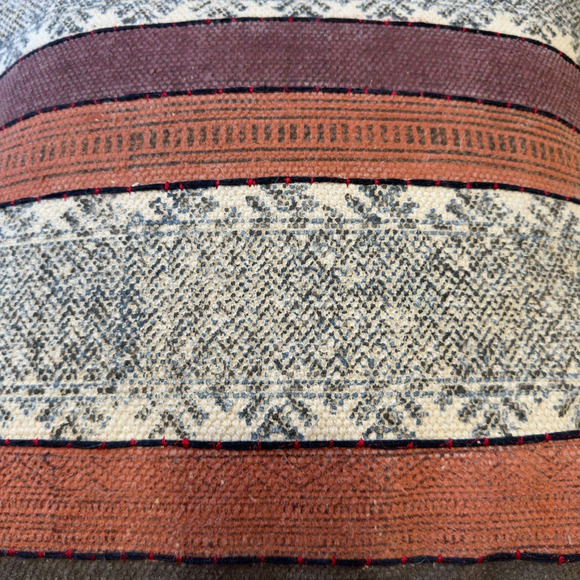 NWT World Market Boho Kilim Indoor Square Throw Pillow w/Down Insert 20"x20" - Picture 8 of 8